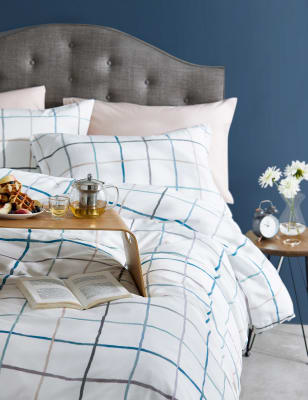 Comfortably Cool Checked Bedding Set Bedding Sets Marks And