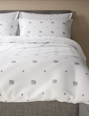 grey elephant bedding
