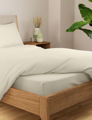 Body Sensor Body Temperature Control Fitted Sheet - SGL - Cream, Cream,Charcoal,Medium Beige