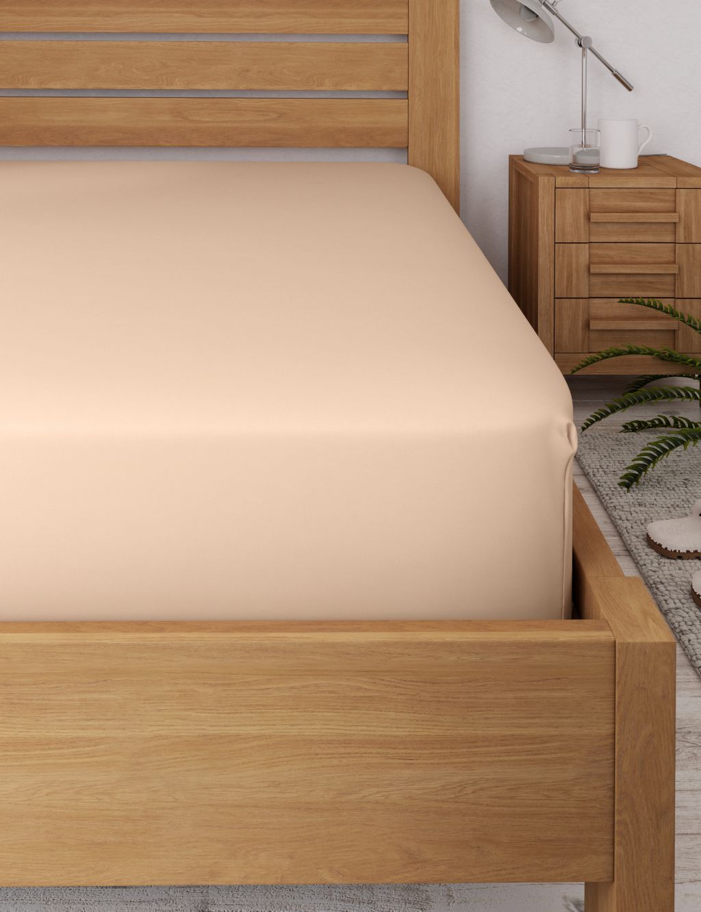 Body Sensor™ Pure Cotton Extra Deep Fitted Sheet image 2