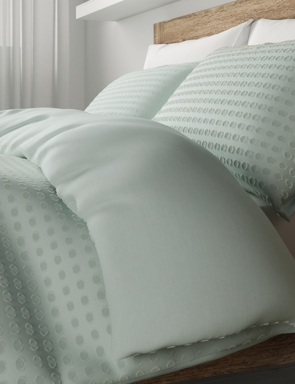 Pure Cotton Spotty Textured Bedding Set image 2