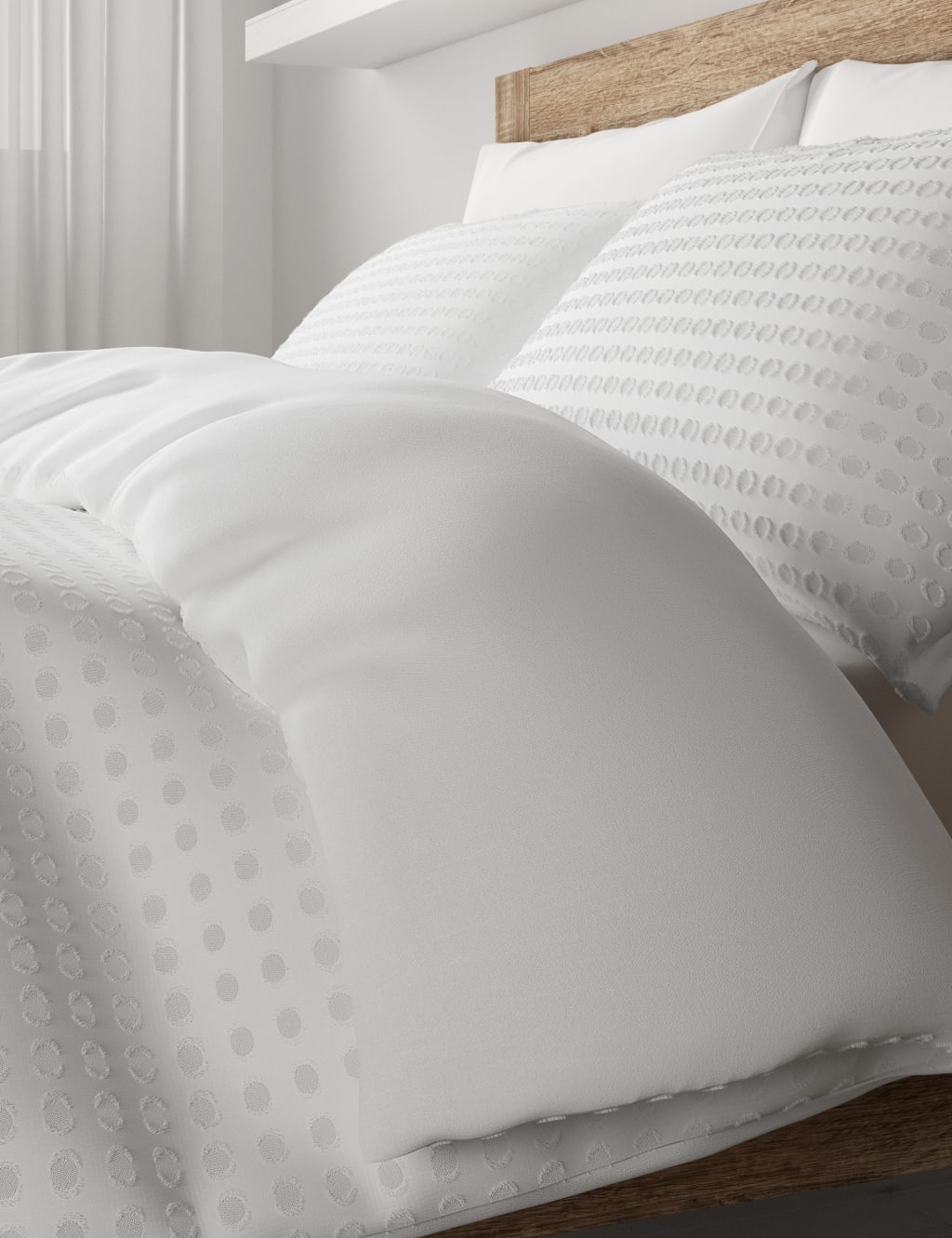 Pure Cotton Spotty Textured Bedding Set image 2