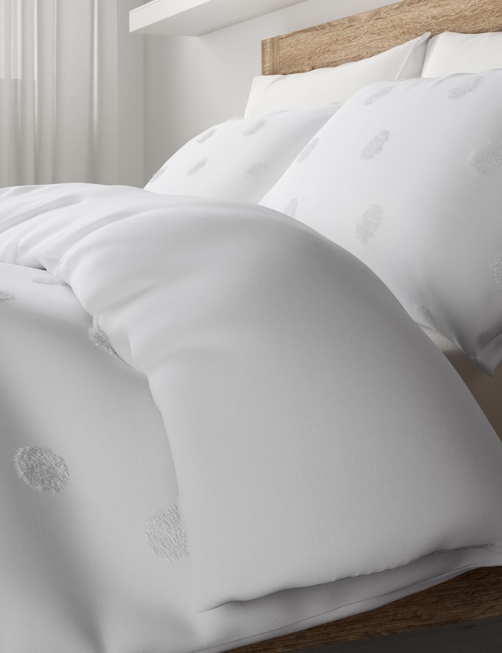 Pure Cotton Spotty Textured Bedding Set image 2