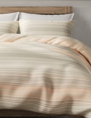 Broken Stripe Brushed Cotton Bedding Set Bedding Sets Marks