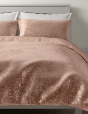 Parure de lit en velours - Pink
