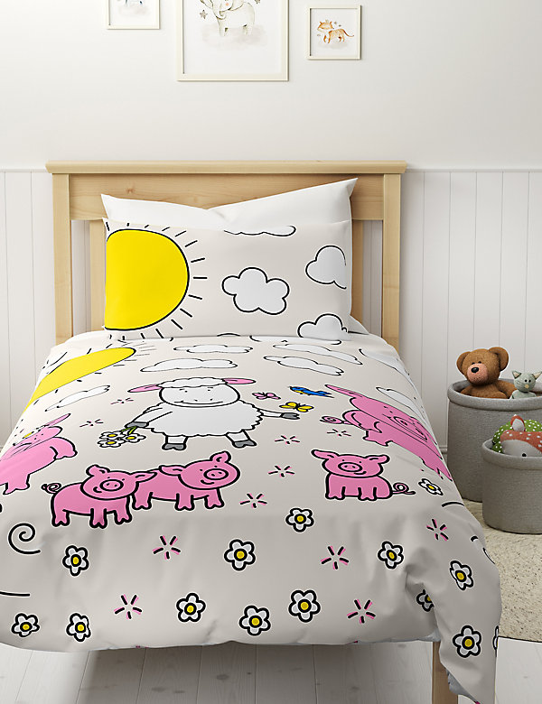 Cotton Blend Percy Pig™ Bedding Set