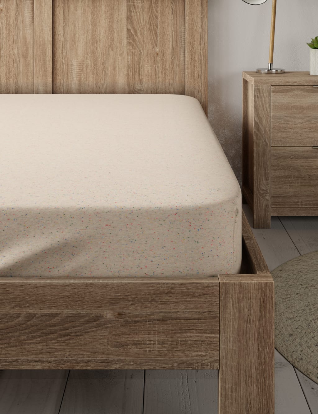 Pure Cotton Jersey Fitted Sheet