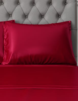 

Funda de almohada 100% seda - Rojo, Rojo