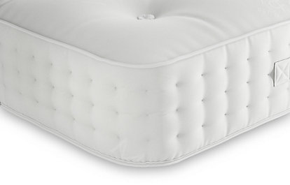 luxury 4600 pocket spring medium mattress - 3ft - white, white