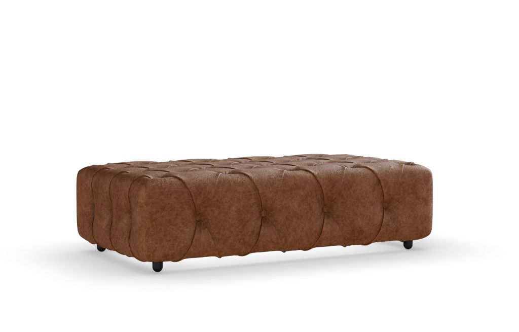 Rectangle Full Button Footstool