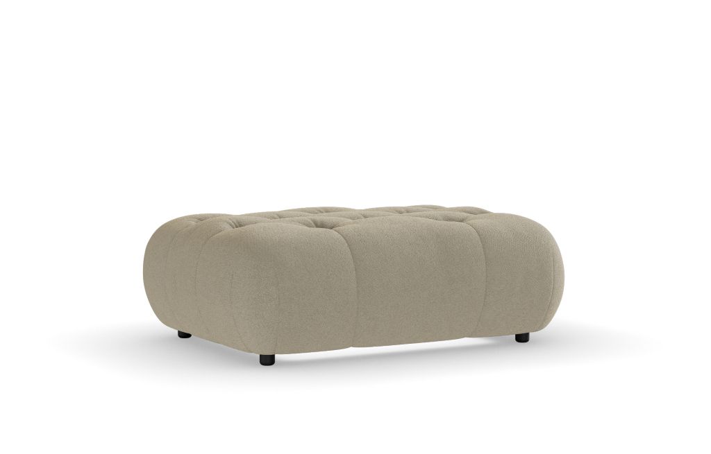 Rounded Button Footstool