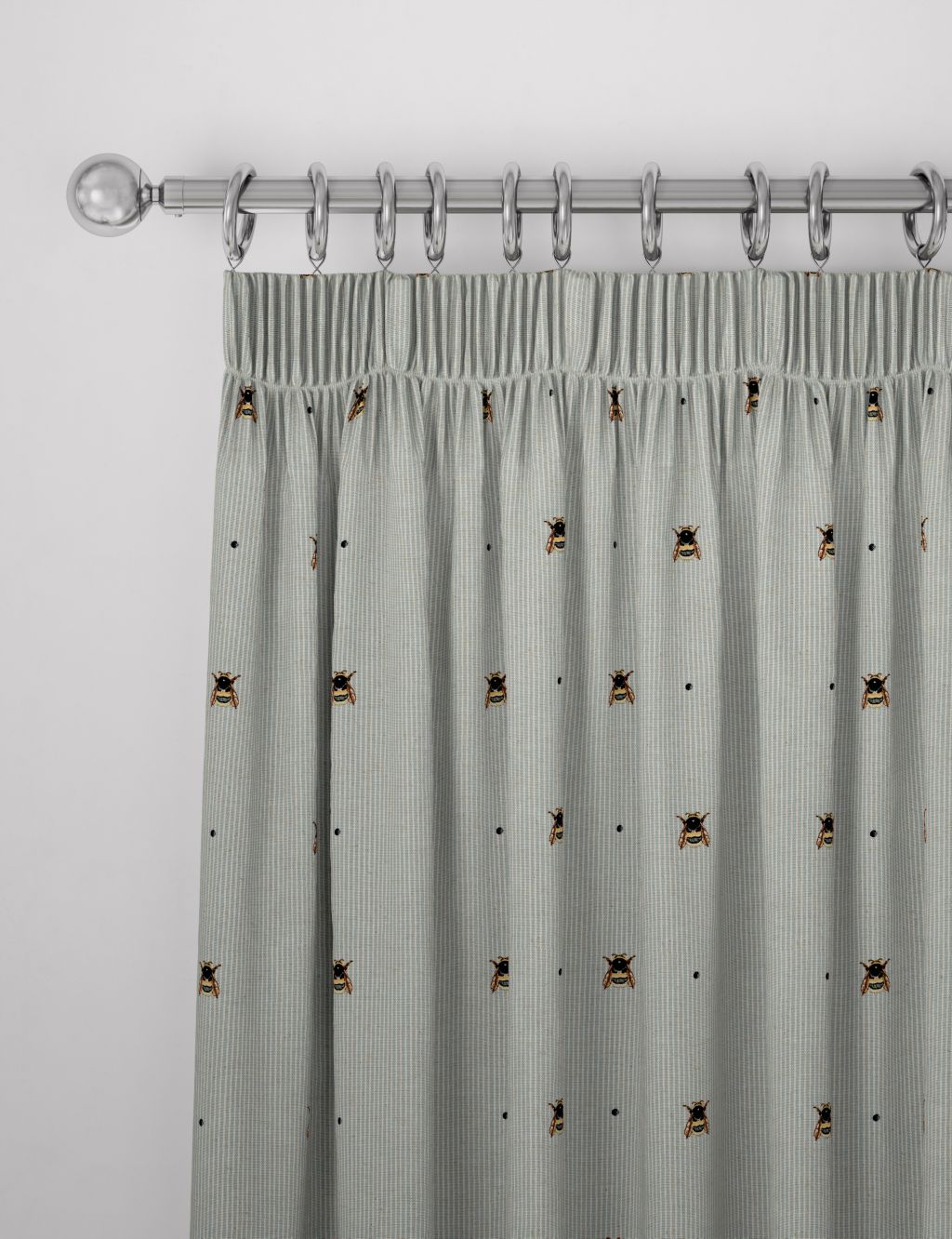 Bee Pencil Pleat Blackout Curtains image 2