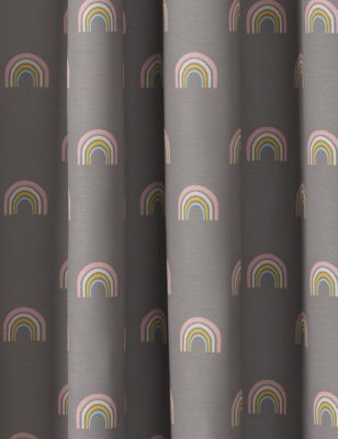 M&S Cotton Rich Rainbow Eyelet Kids' Curtains