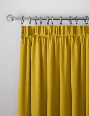 

M&S Collection Verdunklungsvorhänge mit hohem Baumwollanteil und Bleistiftfalten - Ochre, Ochre