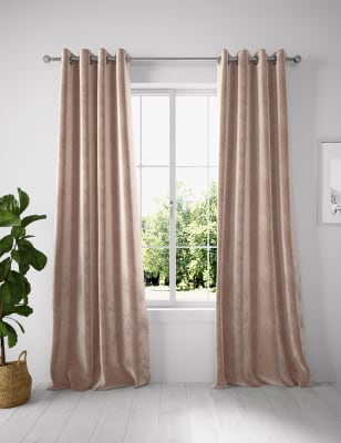 

Velvet Eyelet Curtains - Latte, Latte