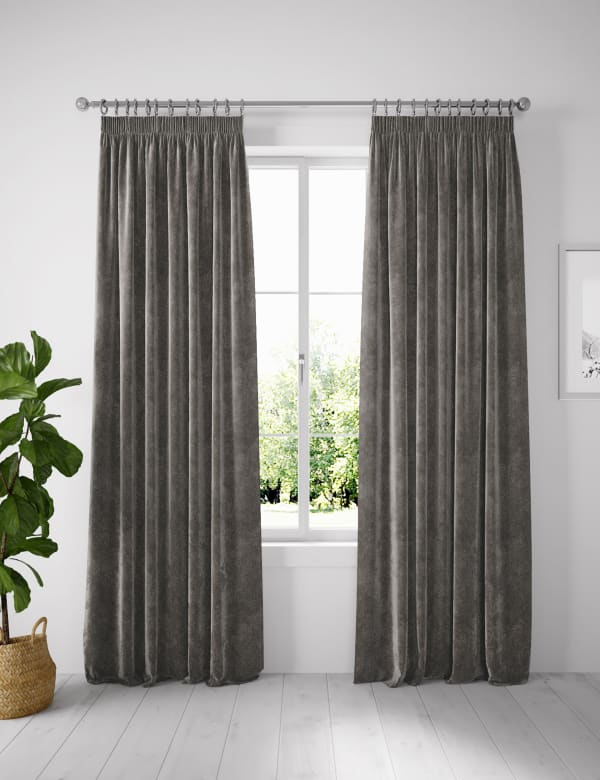 Grey Ready Made Curtains M S