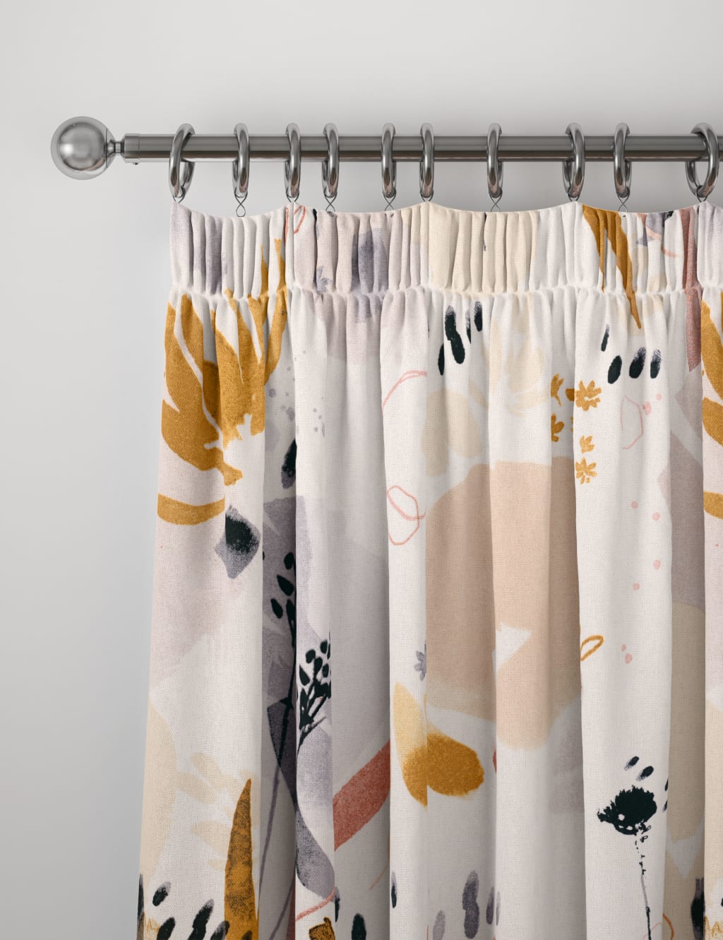 Pure Cotton Madeline Pencil Pleat Blackout Curtains image 1