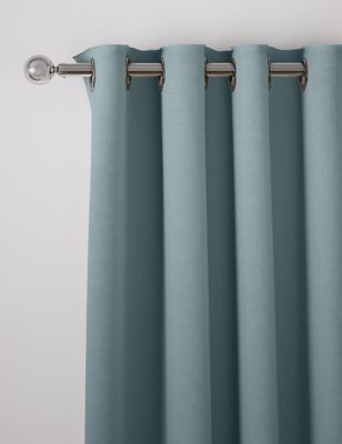

M&S Collection Pure Cotton Eyelet Blackout Curtains - Duck Egg, Duck Egg