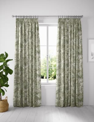 

Cotton Rich Pencil Pleat Jacquard Curtains - Silver Mix, Silver Mix