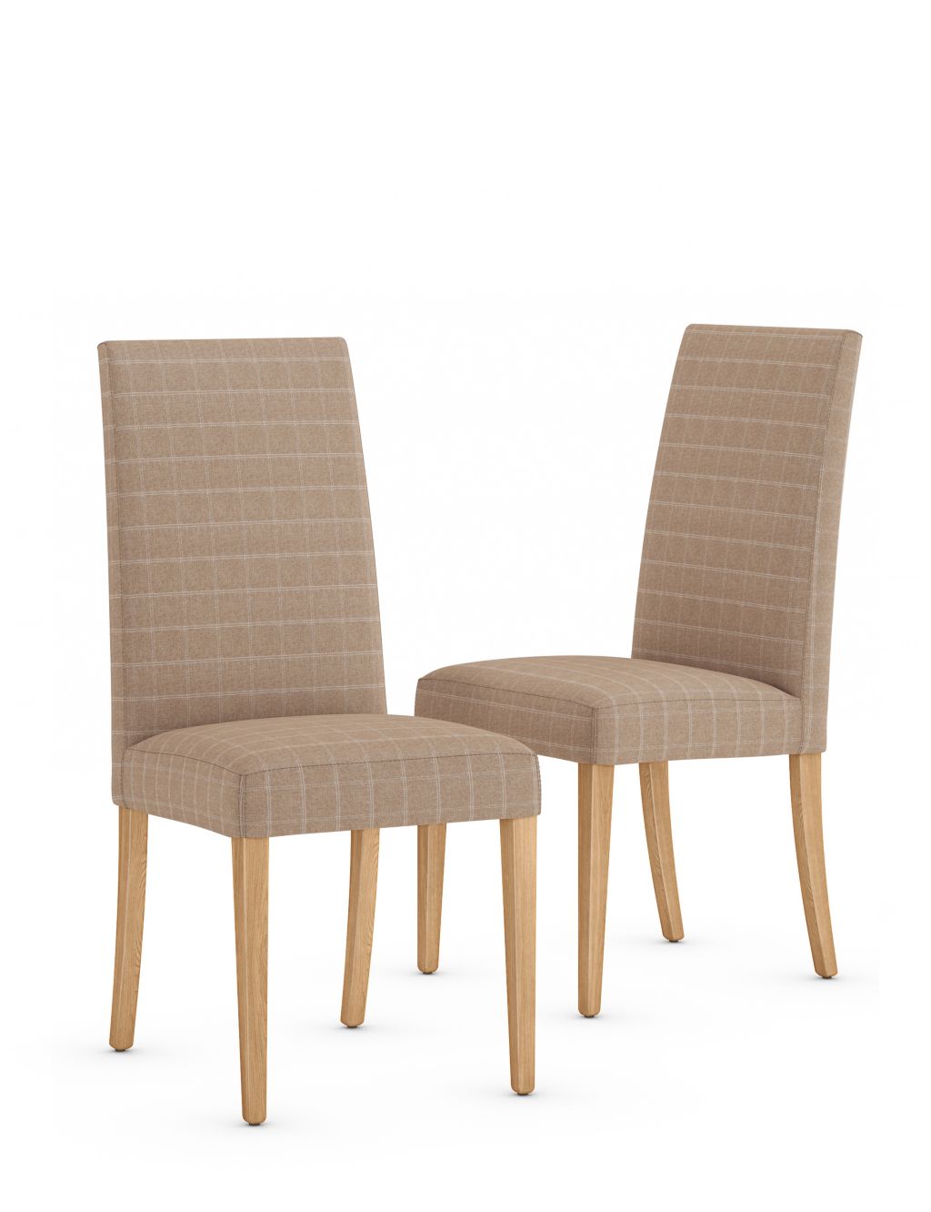 Set of 2 Alton Checked Dining Chairs