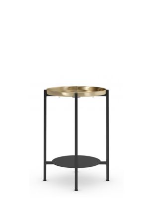 Brass Top Side Table