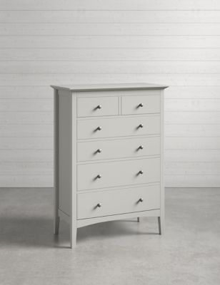 Hastings Grey 6 Drawer Chest | M&S