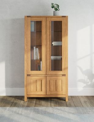 M&S Sonoma Display Cabinet - Oak, Oak