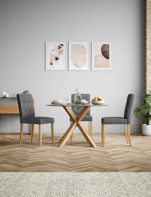 Marks and spencer oak dining deals table