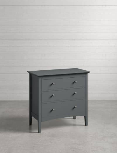 Hastings Dark Grey 3 Drawer Chest