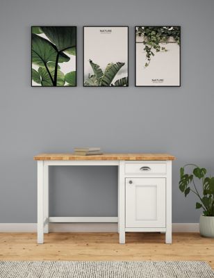M&S Padstow Desk - Ivory, Ivory
