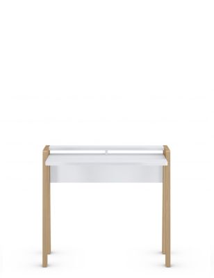 M&S Compact Desk - White, White