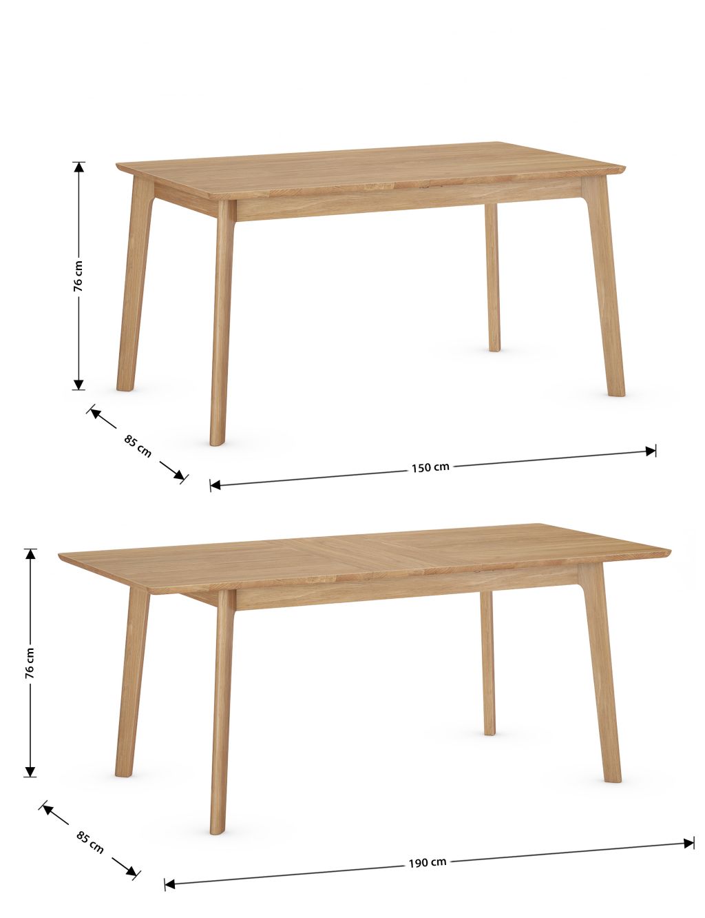 Nord 6-8 Seater Extending Dining Table image 5
