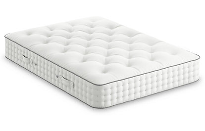 natural wool 2000 pocket spring medium mattress - 3ft - white, white