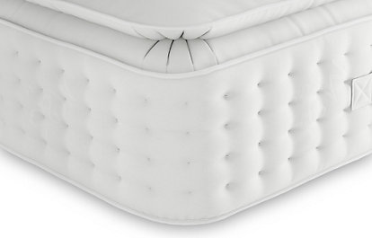 Pillowtop Cashmere & Merino 2250 Pocket Spring Medium Mattress - 5Ft - White, White