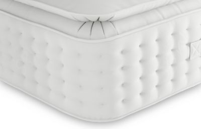 Pillowtop Cashmere & Merino 2250 Pocket Spring Medium Mattress - 4FT6 - White, White