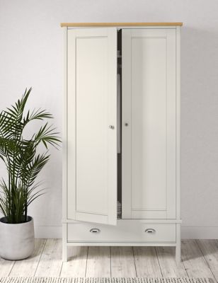 M&S Padstow Double Wardrobe - Ivory, Ivory