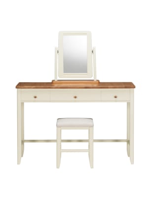 Winchester Dressing Table Mirror Stool Set Cream M S