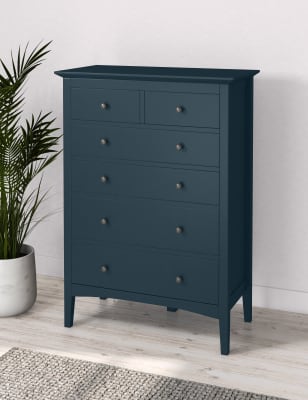 Blue and deals white drawers