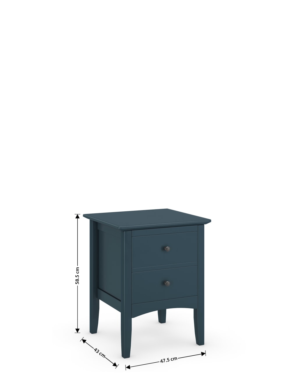 Hastings 2 Drawer Bedside Table image 5
