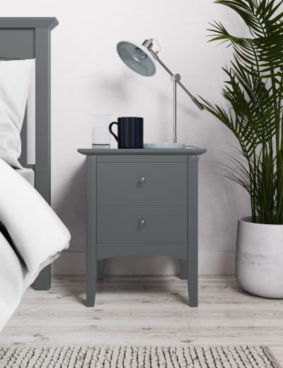 Hastings 2 Drawer Bedside Table
