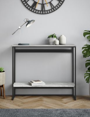 M&S Farley Console Table - Marble, Marble