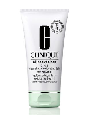 Clinique Womens All About Clean 2-in-1 Cleansing + Exfoliating Jelly 150ml