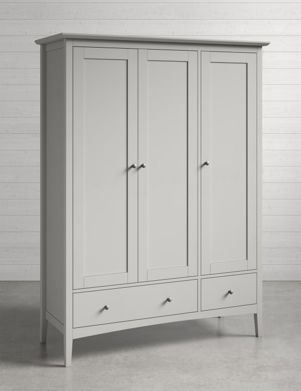 Hastings Grey Triple Wardrobe M S