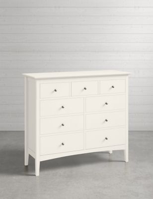 Hastings Ivory 9 Drawer Chest | M&S
