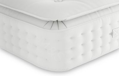 Pillowtop 1700 Pocket Spring Medium Lambswool Mattress - 3FT - White, White