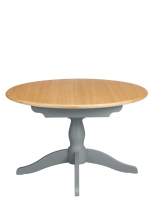 round table main n Extending  Dining Table  M&S Grey Round Padstow