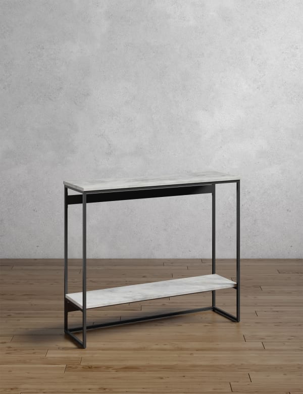 Farley Marble Square Console Table M S
