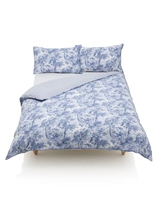 Country Toile Print Bedding Set | M&S