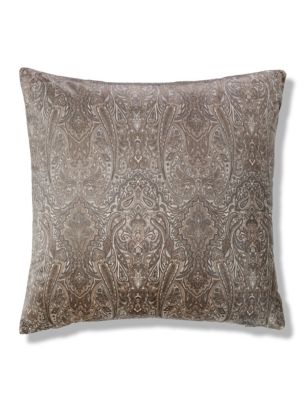 Paisley Print Velvet Cushion | M&S