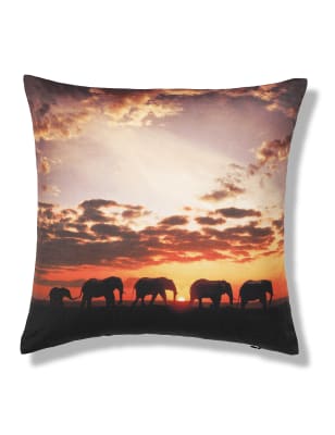 elephant print cushion